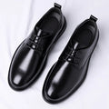 2026 Spring New Designer Dress Shoes for Men Black Fashion Casual Leather Shoes Male Soft Sole Business Wedding Shoe Man