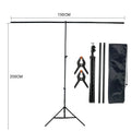 T-Shape Backdrop Stand Kit with Background Cloth Video Chroma Key Green Screen Frame Stand For Photography Photo Studio Props