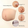 LERVANLA Skinless Silicone Belly Lightweight  Fake Pregnant Belly Props Transformation  Unisex Belly Oversized Twins Cosplay