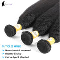 24 24 24 inches Kinky Straight Bundles Natural Yaki Straight Bundles 100% Human Hair Brazilian Hair Weave Bundles Remy Hair