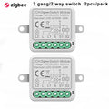 Tuya ZigBee 3.0 Smart Switch Module 10A Smart Home DIY Breaker 1 2 3 4 Gang Supports 2 Way Control Works with Alexa Google Home