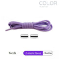 1 Pair Quick Locking Shoelaces Without Ties Elastic Laces Sneaker Widened Oval No Tie Shoe Laces Kids Adult Shoelace for Shoes