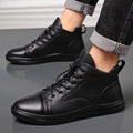 Mens Genuine Leather Outdoor Causal Shoes British Style Flat Designer Antiskid Sports Walking Shoes Comfy Oxford Shoes Hombre