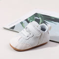Spring Autumn Baby Unisex First Walking Indoor Outdoor Toddler Shoes With High Quality PU Leather And Soft TPR Sole For 0-18M