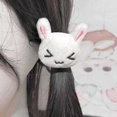 Cute Plush Bunny Rabbit Hair Tie Hairband For Lolita | SAMAG