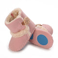 PINK Super Cute Winter Snow Baby Boots Cute Bear Warm Booties For Kids Soft Sole Infant Newborn Toddler Baby Girl Shoes