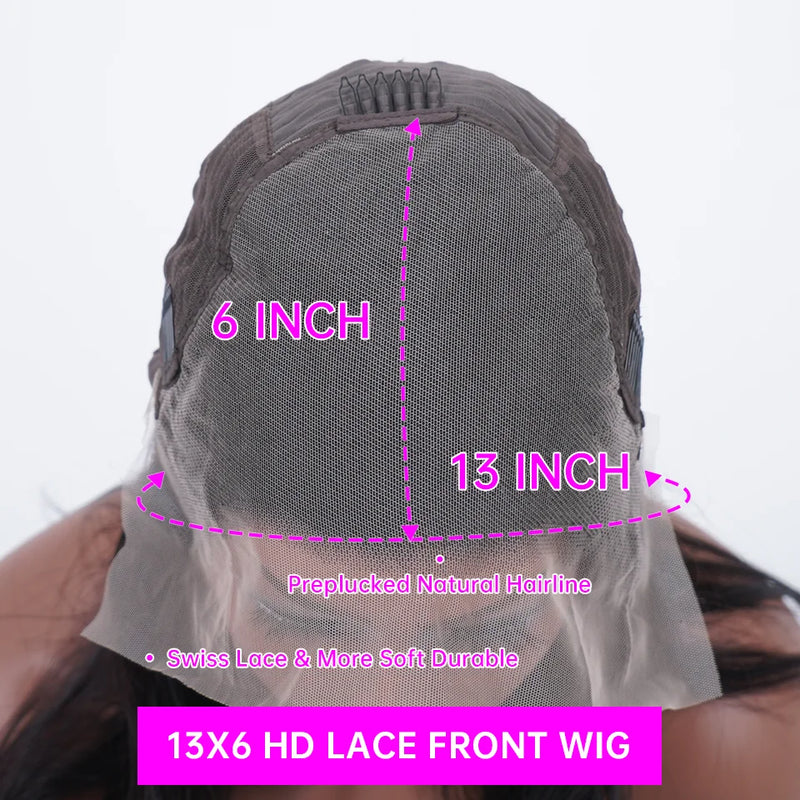 30 Inch Body Wave 13x6 Hd Lace Frontal Wig Human Hair Brazilian Pre Plucked Lace For Women 13x4 Lace Front Wigs 4x4 Closure Wig