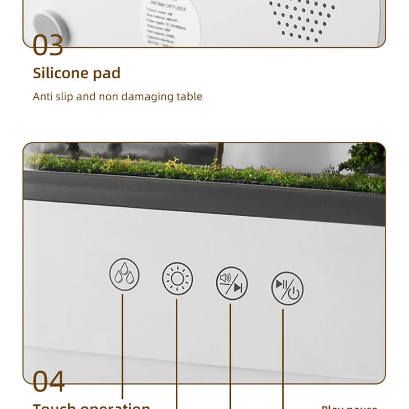 Aromatherapy Humidifier Raindrop Air Humidifier Color Light White Noise Essential Oil Diffuser Household Ultrasonic Aromatherapy