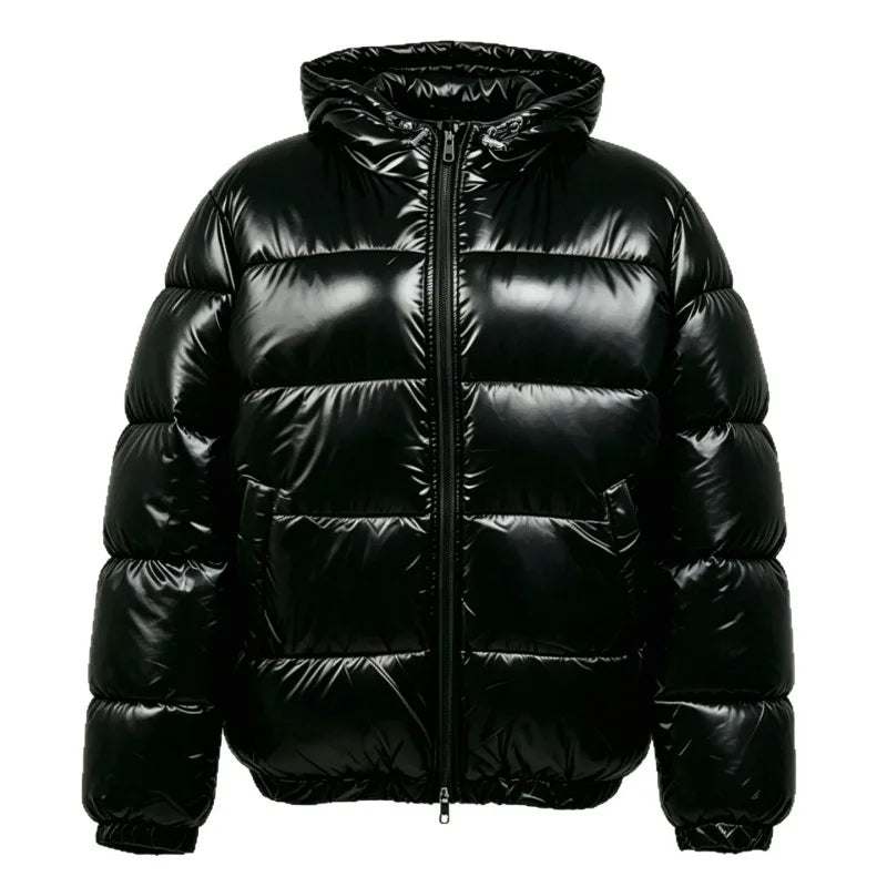 Europe America Stock Winter Men Hooded Cotton-padded Warm Jackets Cotton-padded Jackets Cotton-padded Coats and Men's Outerwear