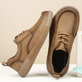 New Autumn Retro Genuine leather fashion casual trend versatile anti slip comfortable breathable simple sports men's board shoes