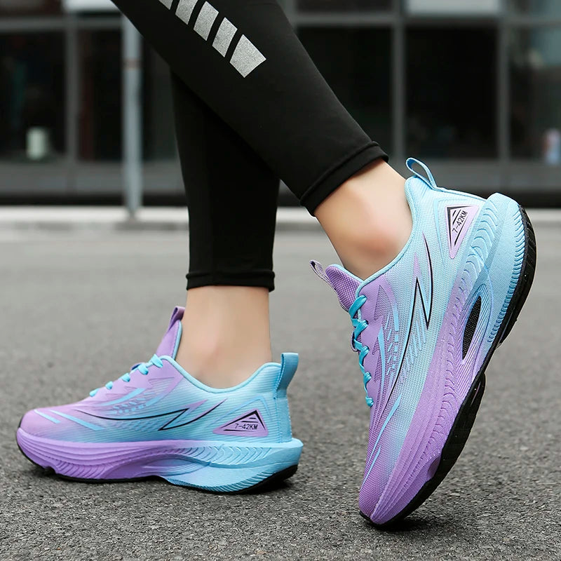 Running Shoes Speciality Marathon Men Sports Breathable Lightweight Carbon Board Women's Comfortable Athletic Nonskid Sneakers