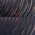 Synthetic Braided Wig Cap For Crochet Hair Braids Breathable Cornrow Cap For Easier Sew in Weave Hair Glueless Black