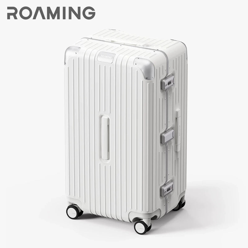 ROAMING Luxury Suitcase PC Material with Aluminum Alloy Frame TSA Lock Rolling Luggage Travel Large Capacity 20/24/26/28/30inch
