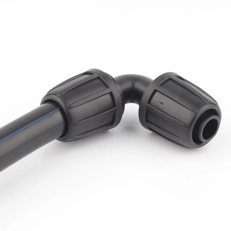 2~10Pcs 16mm PE Pipe Connectors Garden Watering Irrigation Joints Agricultural Irrigation Quick Connector Straight Elbow Tee
