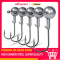 5pcs 1g 2g 3g 4g 5g 10g 20g 22g 25g 28g crank Jig head hook fishing hook head Jig lure hard bait soft worm jig hook for fishing