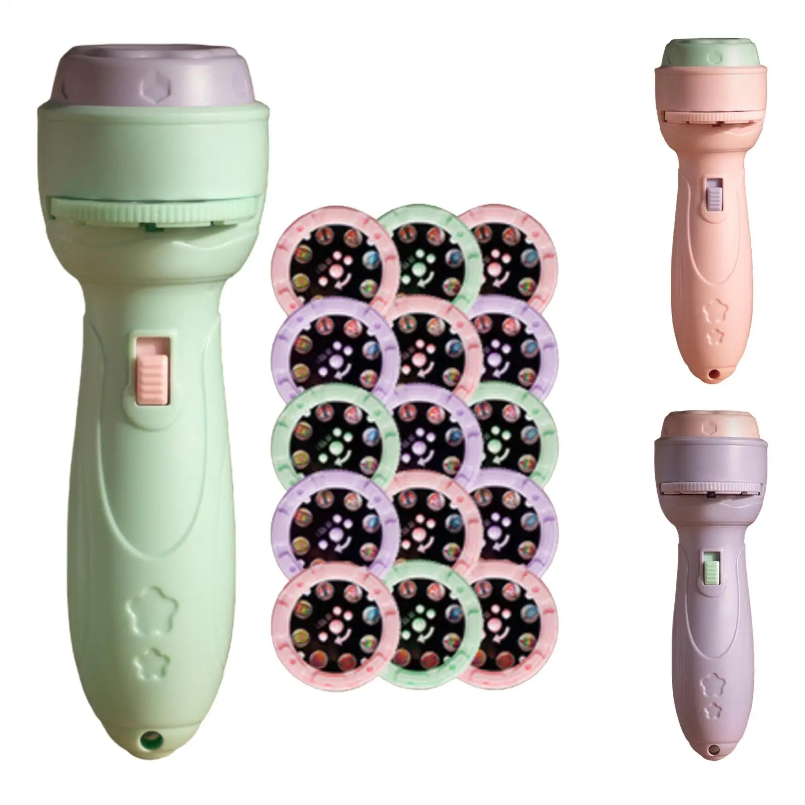 Kids Flashlight Projector 120 Patterns Projector Toys for Kids Preschool Learning Cartoon Torch Light Projection Flashlight