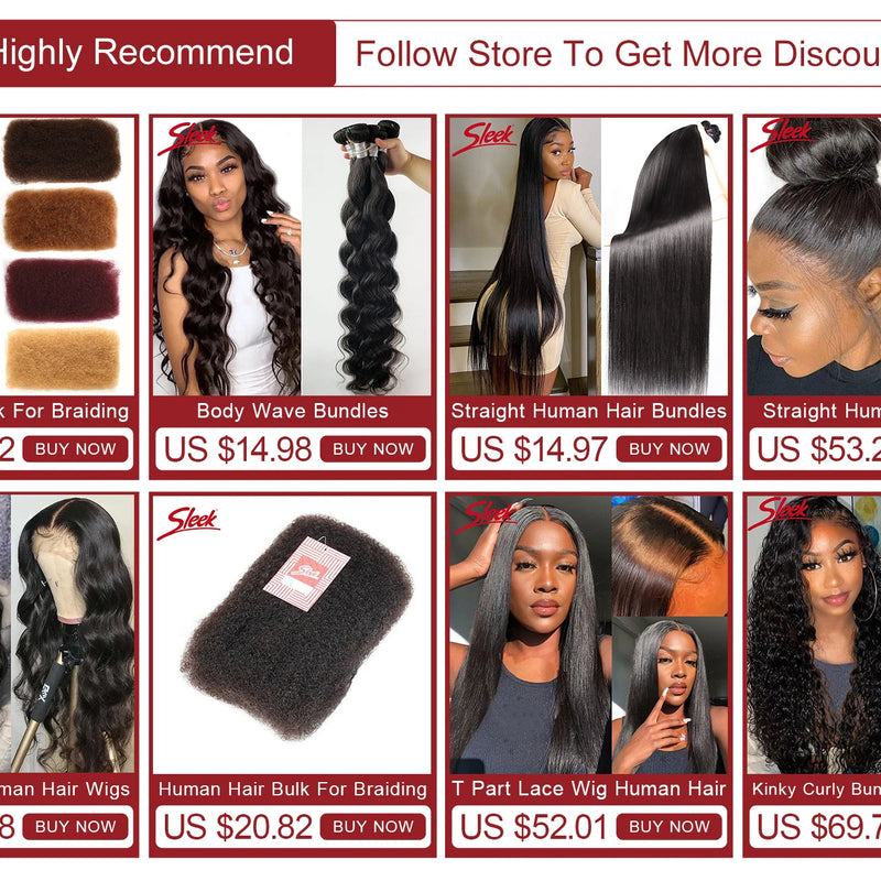 Sleek Brazilian Straight Human Hair Bundles 1/3/4 Pcs Hair Weaving Remy Bundles Human Hair Bone Straight Human Hair Extension