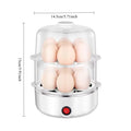 Dual-Layer Microwave Egg Cooker, BPA-Free Rapid Egg Boiler with Anti-Splatter Lid, Versatile Poacher for Fast & Healthy Eggs