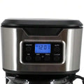 12-Cup Programmable Coffee Maker In Black With Stainless Steel Accents