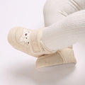 Cute Bear Baby Shoes Cartoon Soft Soled Snow Boots for Infant Boy Girl Autumn Winter Warm Thicken Plush Kids First Walkers 0-18M