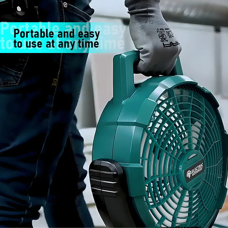 12 Inch Electric Fan 3 Speed Adjustable Outdoor Camping Table Portable Air Circulators For Makita 18V - View 5 | SAMAG