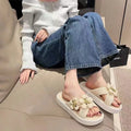 2025 Summer Women's Fashion Slippers - Thick Soled Non-slip Wear-resistant for Indoor & Outdoor