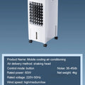Household Small Chiller Mobile Refrigeration Air Conditioner European Standard Floor Standing Refrigeration Air Conditioning Fan