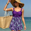 Black Dots Print Tankini Set Two Pieces Swimsuits | SAMAG