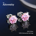 D VVS1 Moissanite Stud Earrings For Women Pass Diamond Tester Pen S925 Platinum Plating Moissanita With 2 Certificates