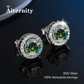 D VVS1 Moissanite Stud Earrings For Women Pass Diamond Tester Pen S925 Platinum Plating Moissanita With 2 Certificates