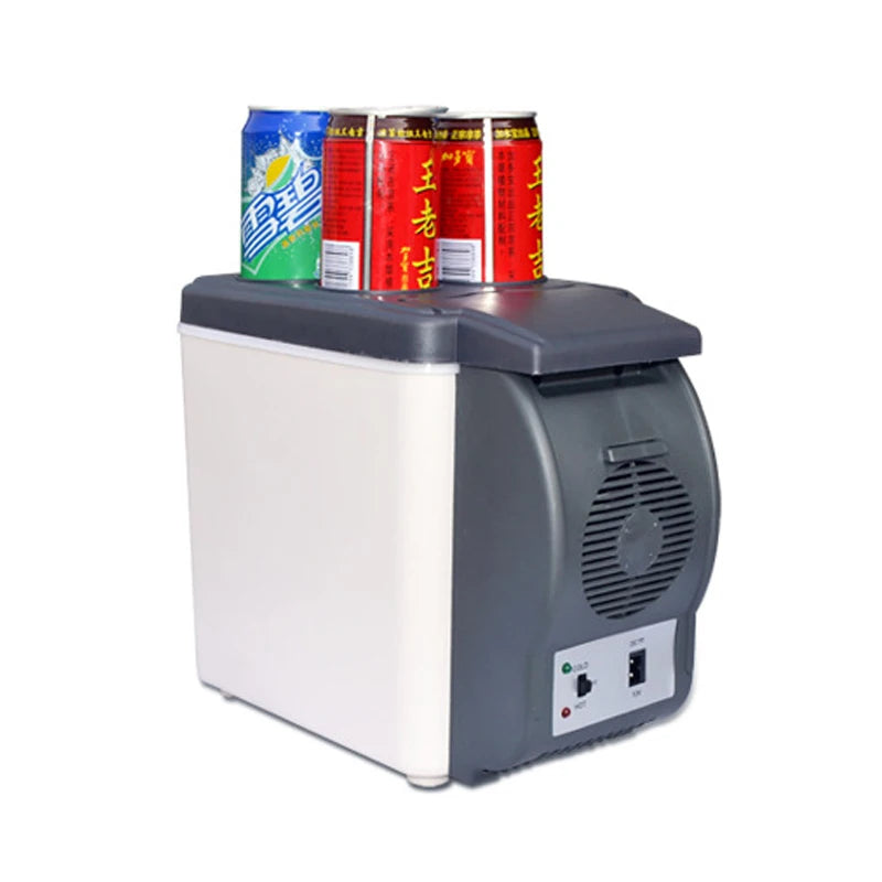Electric Car Refrigerator 6L 12V Mini Freezer Car Freezer Cooler and Warmer Electric Fridge Portable Icebox Travel Refrigerator