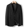 BROWON Brand Men Waffle Texture Blazer Two Buttons Notched Lapel Stretch Casual Suit Jacket Light Business - View 6 | SAMAG