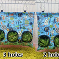 Hay Bag Hanging Pouch Feeder Holder Feeding Dispenser Container for Rabbit Guinea Pig Small Animals Pet Bunny Cage Accessories