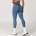 Yoga Pants Sports Leggings Women Seamless Sports Yoga Pant High Waist Ribbed Gym Clothes Fitness Workout Wear Scrunch Bum Tights