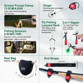 Goture Portable Complete Fly Fishing Rods Set 8-sections 9FT Fly Rod Reel Line Hooks Accessory Combo Full Fly Fising Rod Kit