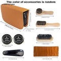 1set Leather Shoes Polish Set Brush Cleaning Kit Keep Shiny Clean Tools for Leather Shoes Care Kit Portable for Boots Sneakers