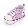 Baby Shoes High Quality Blingbling Canvas Sneaker Spring and Autumn Style Multiple Color Chioces 2024 New Baby Fashion D2479