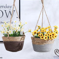 Garden Hanging Planter Macrame Plant Storage Basket Jute Rope Woven Indoor Outdoor Flower Pot Holder Plant Hangers Home Decor