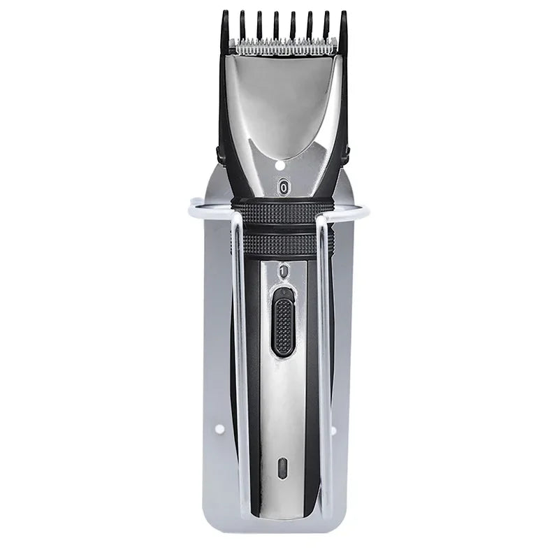 New Type Professional Wall Mount Barber Electric Clipper Holder Salon Beauty Organizer Hairdressing Styling Tools Storage Rack