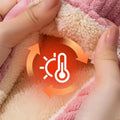 Women's Winter Slippers - Thick Plush House Shoes with Mushroom Design, Warm Anti-Slip Indoor/Outdoor Booties for Cold Weather