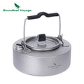 Boundless Voyage 1.2L 1.8L 2.4L Titanium Pot 0.7L Camping Kettle Cookware Outdoor Portable Stackable Ultralight Cooking Mess Kit
