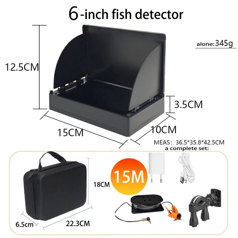 6" 4K Touch Screen Underwater Fish Finder 220° 1080P | SAMAG
