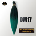Kanekalon 26inch Hot Water Set Pre Stretched Jumbo Braiding Hair Box Twist Braids Synthetic Hair Extensions For Women Soft Yaki