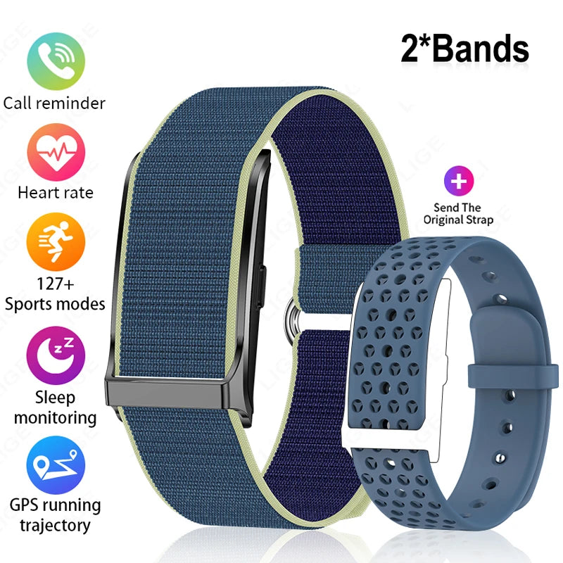 LIGE No Screen Smart Watch Men's Sports Outdoors Fitness Heart Rate Monitor 1ATM Waterproof New Smartwatch For Andrio IOS 2025
