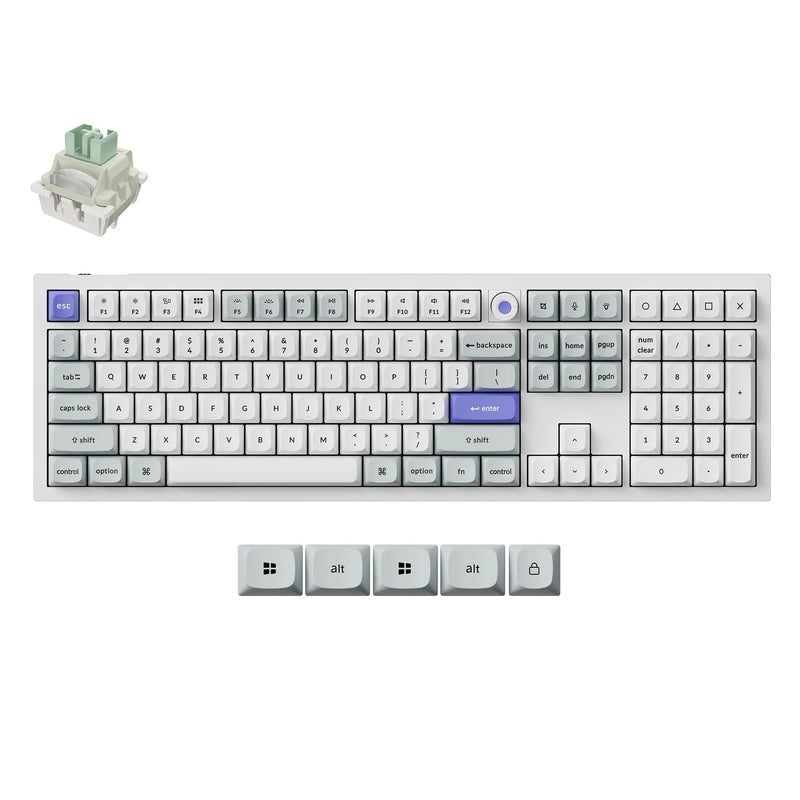Keychron Q6 HE 8K Magnetic Switch Keyboard Full-size Layout Hall Effect Program Gaming Custom Wired Keyboard
