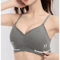 Women's Seamless Push-Up Bra Soft Support Brushed Anti-Sagging Palm Cup Comfortable Underwear for Small Breasts