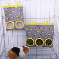 2/3 Holes Hanging Hay Bag with hooks for Bunny Guinea Pigs Small Animal Feeder Rabbit Food Dispensers Bag Pet Feeding Bag