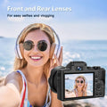 8K Digital Camera 88MP Autofocus WiFi Vlogging Dual Lens 16X Zoom Touch Screen 32GB Travel Video Photo
