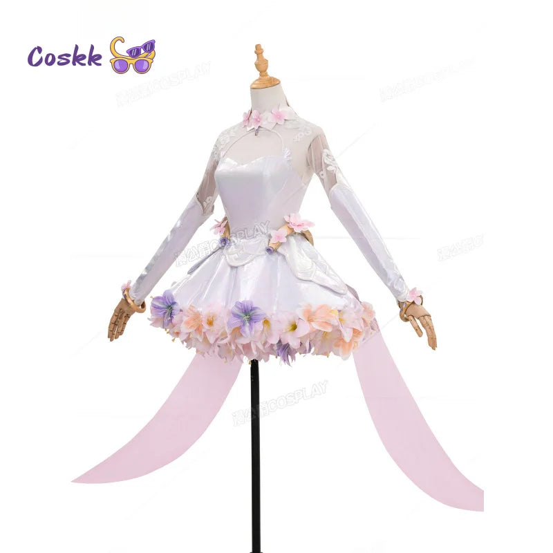 Game OW Kiriko Cosplay Costume Uniform Women Flower sweet wedding dress accessorie Halloween carnival Christmas new uniform