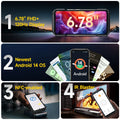 Ulefone Armor 27 Pro 5G Rugged Phone 10600mAh Smartphone Android 14 50MP+64MP Night Vision Camera Up to 24GB+256GB NFC